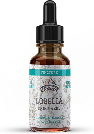[BRSWGFQHB4JQ4DY6] Lobelia Tincture, Organic Lobelia Extract, Lobelia Drops (Lobelia Inflata) Žāvēts lakstaugs