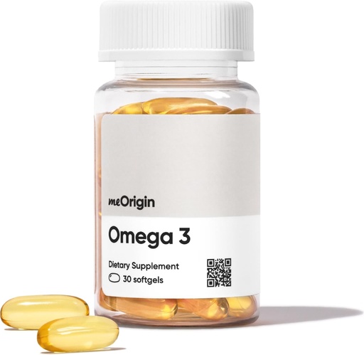 [BRSROCD5A5YRQFLV] Omega 3 EPA & DHA, Fish Oil 1000mg per Serving, Supports Heart, Brain, Skin & Eye Health, No Burp-Back, 30 Softgels, 30 Day Supply