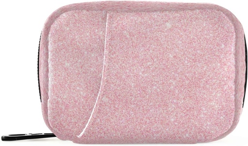 [BRSRMYLYBFYBGADZ] Рожевий Glitter Shimmer Pill Організатор Case 7 День подорожі підвіконня коробка з блискавкою портативний Щотижневий вітамін ліки добавки власника мішок