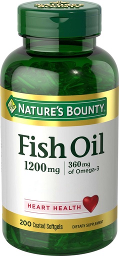 [BRSWIYAYBZYBKEIZ] Nature's Bounty Fish Oil, 200 Count