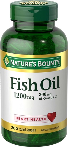 [BRSWIYAYBZYBKEIZ] Nature's Bounty Fish Oil, 200 Count