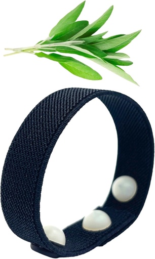 [BRSRAFDRCECGKGQZ] Cooling Hot Flash Band - Sleep & Balance Acupressure Bracelet – Clary Sage Scented Relief Band for Menopause – AcuBalance Wellness