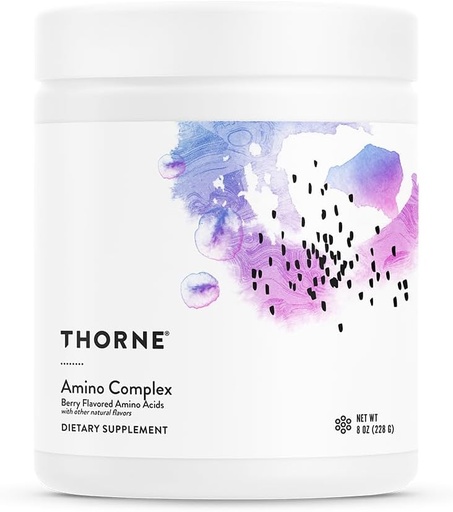 [BRSWIGLZCQMB62L2] THORNE - Amino Complex - Clinically-Validated EAA and BCAA Powder for Pre or Post-Workout - Promotes Lean Muscle Mass & Exercise Recovery* - NSF Certified for Sport - 30 Servings - 8.0 Oz - Berry
