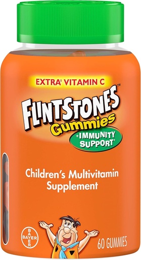 [BRSWIGYOOMCA4A3U] חניכיים של פלינטסטון גודל של 60ct One A Day פלינטסטון ויטמינים פלוס חסינות