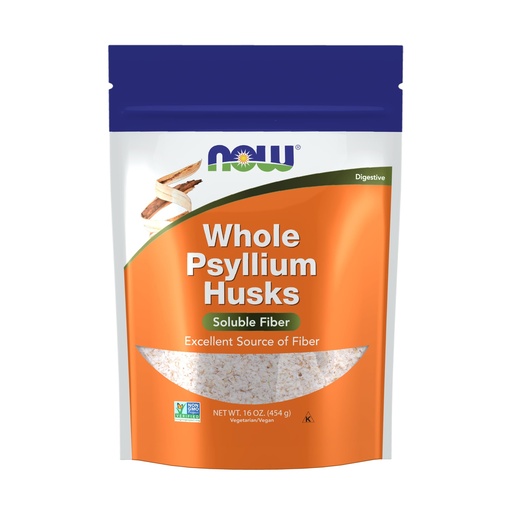 [BRSWIYQHOQGQI33K] Now Foods Whole Psyllium Husks - 454 G