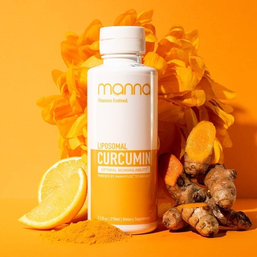 [BRSRAFQ3BMBQICY2] Manna Vitamins Evolved Liposomal Liquid Curcumin for Advanced Absorption Best Turmeric Supplement for Daily Joint & Immune Health Support - Vegan, Non-GMO, 95% Curcuminoids (3 Pack)