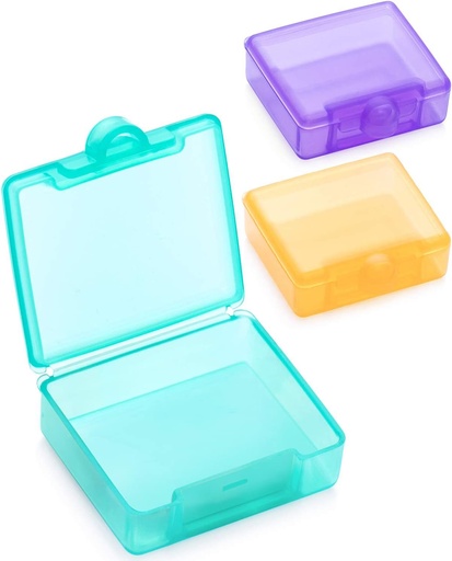 [BRSWGC35DEHWECIV] Sukuos Small Pill Box 3 pcs, Cute Travel Pill Case Daily Pill Organizer Portable for Pocket Purse for Vitamin Fish Oil Supplements, Easy to Clean
