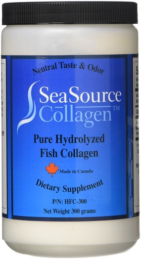 [BRSWKZDYCMOWA2IZ] SeaSource™ Collagen Pure HYDROLYZED Fish Collagen Dietary Supplement Powder - Made in Canada from the Skins of Wild Caught Cod.