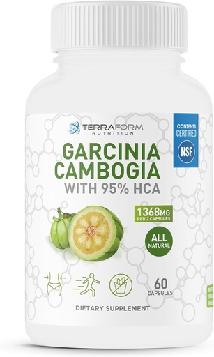 [BRSWGFD3CF6Q2GQ3] 100 เปอร์เซ็นต์ Garcinia Combajia Clopedia – 95% HCA 1368mg – Wight weights resorting, All-Appetite Suppressant - สําหรับผู้ชายและผู้หญิง - 30 การให้บริการ