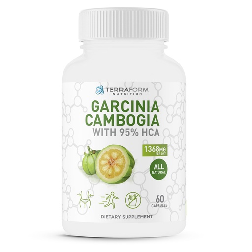 [BRSWGFD3CF6Q2GQ3] 100% Pure Garcinia Cambogia Extract – 95% Natural HCA 1368mg per Serving – Fast Weight Loss Support, All-Natural Appetite Suppressant – for Men & Women - 30 Servings