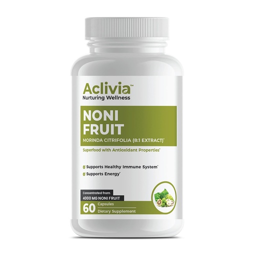 [BRSW22YECIIWKFDV] Hawaiian Noni Fruit Capsules 4000 mg - Morinda Citrifolia Supplement - Non-GMO, Gluten-Free, USA Made, No Artificial Additives (60 Count)