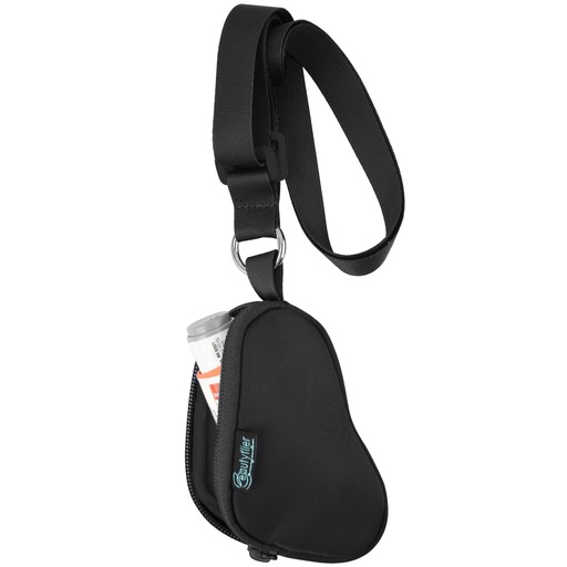 [BRSROEL3AAPQGCQZ] Beautyflier Asthma Inhaler Case Lanyard Holder Keychain Travel Handy Mini Bag for Adults and Kids, Does Not Include Inhaler (Black)