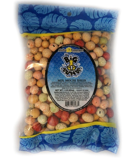 [BRSWI2TQAR7WIHTM] Aloha Gourmet Big Pounder of Mix Mochi Balls 1 pound Jumbo bag