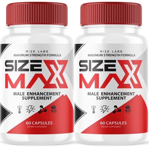 [BRSROHQHC4MQOD33] Size Max Pills for Men, Size Max Natural and Effective Capsules, Size Max Supports The Body to Perform Longer and Better, Size Max Supplement Reviews (120 Capsules) (Pack of 2)