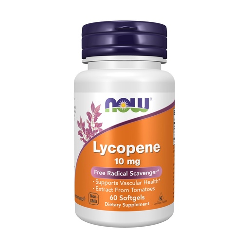 [BRSWIY32BQIRCAL2] NOW Supplements, Lycopene 10 mg with Natural Extract from Tomatoes, Free Radical Scavenger*, 60 Softgels