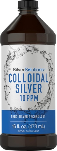 [BRSRMAADCQPRS3TH] Carlyle Colife Silver Liquid - 10 PPM - 16 ел. Oz (473 г.) - с Nano Silver Technology Solutions - Вегетарианска, без GMO, без глутенова добавка