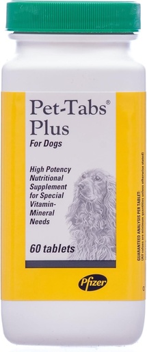 [BRSWIYT3A4BRAFLA] Pet Tabs Plus Advanced Formula Vitamin Supplement, 60 Count