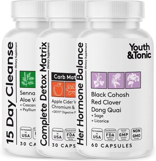 [BRSWYAIDOQPQA2QY] Colon Cleanser for Belly Waste Loss & Thinner Waistline & Woman PMS & Ménopause Relief Support Pills.