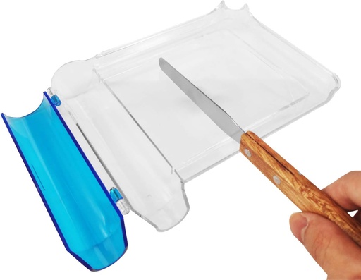 [BRSWGEITOIFQIYDV] Medarchitect Right Hand Pill Counting Tray with Spatula (Clear - Wood Handle)