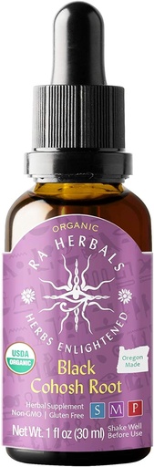 [BRSWGH3QOZYGCFDL] Ra Herbals Organic Black Cohosh Liquid Extract - Menopause Support - 1 fl oz
