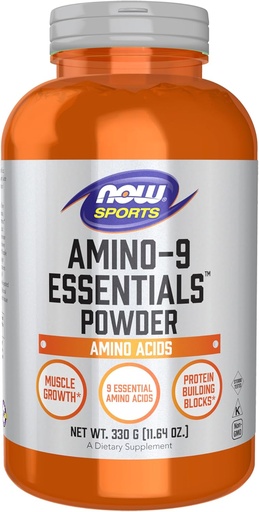 [BRSWIYIZCQBRMEDA] AHORA Sports Nutrition, Amino-9 EssentialsTM Powder, Enhanced Protein Synthesis, Amino Acids, 330-Grams