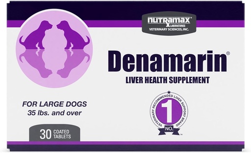 [BRSRAYYQAEIQI3LZ] Nutramax Denamarin Liver Health Supplement for Large Dogs - with S-Adenosylmethionine (Same) and Silybin, 30 Blister Pack Tablets