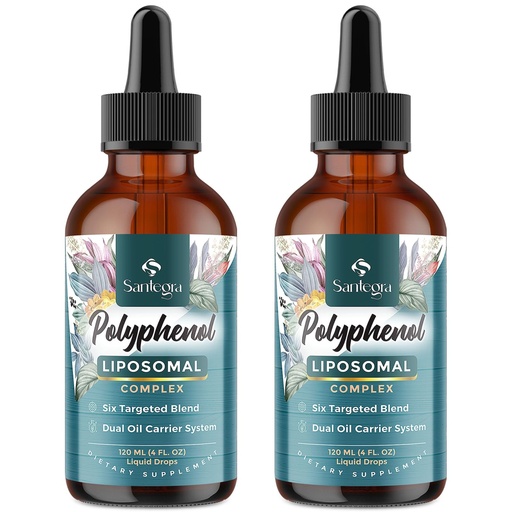 [BRSRAGAKCFYWC3L4] Polyphenols Supplement Liposomal, Over 27 Polyphenol Complex & Powerful Antioxidant, with MCT & Olive Oil, Quercetin Extract, Hawthorn Berry Extract, for Age Defense, Energy, Immune, 240 ML