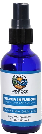 [BRSWYFTQO4IRQE3D] 3rd Rock Essentials Silver Infusion Spray 150 PPM Chelated Silver Oxide, 2 oz – Liquid Mineral Supplement, Fine Mist Spray, Vegan Formula, Travel Size Wellness Support