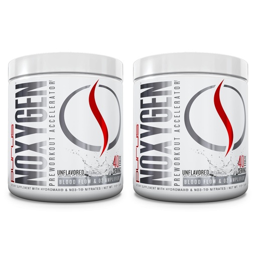 [BRSWGGQDPICQEALA] Purus Labs NOXygen Powder Pre-Workout Accelerator | Nitric Oxide Booster & Oxygen Amplifier | Hydromax Glycerol & NO3-T Nitrates | 40 Servings, Pack of 2 (Unflavored)