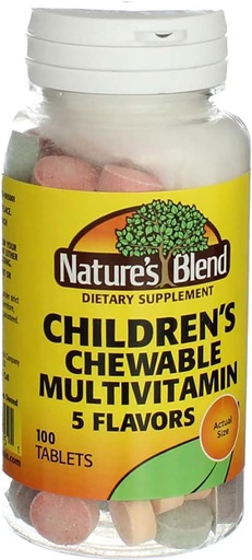 [BRSWIZ33OBYBQYD4] NAT B CHILDRENS CHEWABLE 100