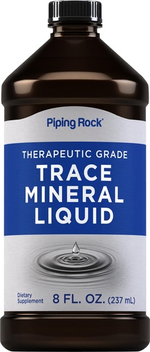 [BRSRO2T7BZ7B4HLB] Piping Rock Trace Mineral Liquid | 8 fl oz | Therapeutic Grade Supplement | Non GMO, Gluten Free