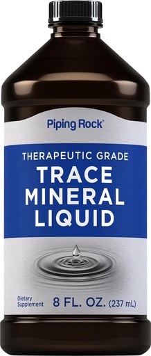 [BRSRO2T7BZ7B4HLB] Piping Rock Trace Mineral Liquid Measures 124; 8 fl oz Measures 124; Therapeutic Grade Supplement Measures 124; Non GMO, Gluten Free