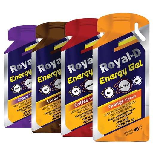 [BRSW2HQ3OABQICTG] Royal-D Energy Gels for Running - Energy Gel Running Gels Sports Gels for Runners Energy Gel for Cycling Energy Gel for Running 20-count 40g Assorted Flavors (Orange, Coffee, Cocoa, Grape, and Mixed)