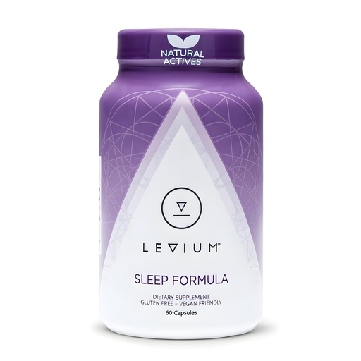 [BRSROCA2BZ5R4HQU] Levium Sleep Formula Supplement | Natural Relaxation Aid Capsules with Melatonin, GABA, L-Theanine, Magnesium | 60 Count Bottle – 30 Day Supply