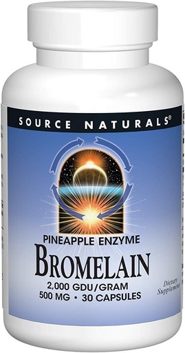 [BRSWIYQKAUCAAFDY] Source Naturals - Bromelain 2000 Gdu, 500mg, 30 capsules