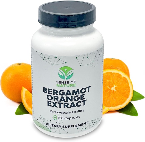 [BRSROAIEA55BU2QY] Bergamot Extract 1000mg - Organic Bergamot Orange Extract Supplement for Heart, Immune System Support, and Healthy Aging - Pure, Vegan Bergamot Capsules