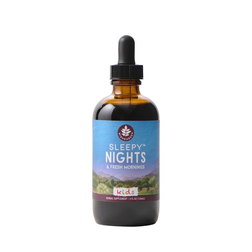 [BRSWYEIDCIHAIDLH] WishGarden Herbs Sleepy Nights for Kids, Liquid Herbal Sleep Aid Without Melatonin, Passionflower, Oat, Scullcap, Supports Restful Sleep, Non-Sedative, USDA Organic, 4oz