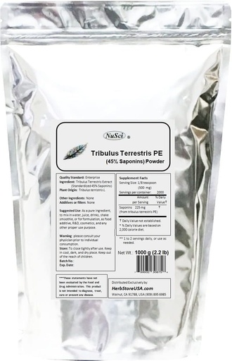 [BRSWICALPIDAADIV] Tribulus Terrestris Extract Powder Pure (1000 Grams (2.2 lb))