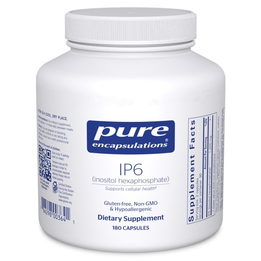 [BRSWIYAHBYIWICDU] Pure Encapsulations IP6 (Inositol Hexaphosphate) | Hypoallergenic Antioxidant Support for Breast, Colon and Liver Cell Health | 180 Capsules