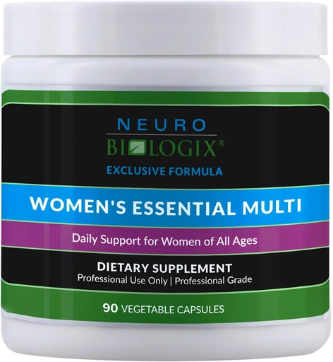 [BRSRAYYNBMJQM2A2] Neuro biologix Women's Essential Multi by Neurobiologix (90 Capsules) - Once Daily Women's Multivitamin with Iron | Superior Bioavailability | Methylation and Hormone Support
