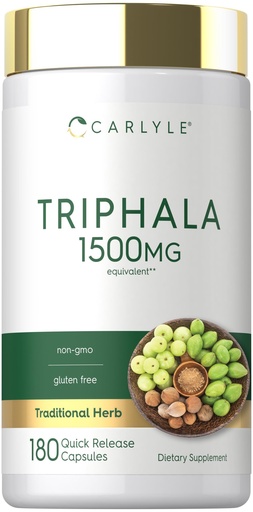 [BRSW2GIQAQBWYGY6] Carlyle Triphala Capsules | 180 Count | Herbal Supplement | Non-GMO and Gluten Free
