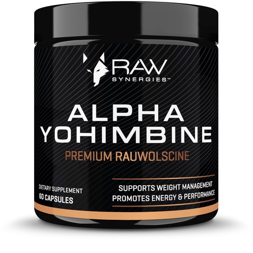 [BRSWKHQRA4BWM2I2] Alpha Yohimbine – Yohimbe Bark Fat Burner, Weight Loss Pills That Work Fast - 3rd Party Tested for Purity and Potency, 60 capsules by RAW Synergies