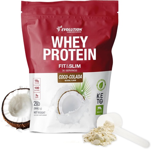 [BRSWGAYOO55G2H3V] L'evolució Avançava Nutrition i Slimake Grass-Fed Whey Protein Powder per Easy Digestion, Keto-Apped, No-GMO, Stevialaught, Natural Flavor, 1 lliura 2 lliura (Co-Cola)