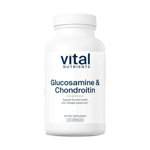 [BRSWIYQFPIFAYF3A] Vital Nutrients Glucosamine & Chondroitin - Healthy Cartilage, Mobility, and Joint Support Supplement - Gluten, Dairy, Soy Free - Non-GMO - 120 Capsules