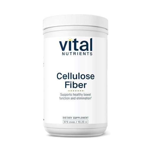 [BRSWIYQCDICBMCTG] Vital Nutrients Cellulose Fiber Powder - 375g Cellulose Insoluble Fiber Powder - Fiber Supplement Powder Supports Healthy Bowel Function - Gluten, Dairy, Soy Free - Non-GMO - 60 Capsules