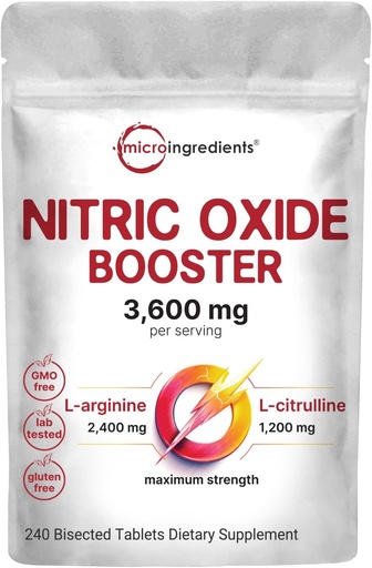 [BRSRAGL7OVYWAF3G] Nitric Oxide supplements for Men " 3,600mg, 240 Bisected Tablets | 80 Servings | Max Strength Nitric Oxide Booster with L-Arginine " L-Citrulline , Muscle, Circulation " Heart Health Support