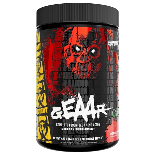 [BRSROAI5AEPQKF3X] Mutant GEAAR - 9.4g of EAA Powder + Arginine, 7g BCAAs, 4g Leucine, Electrolytes, Coconut Water, 30 Servings - Fruit Punch