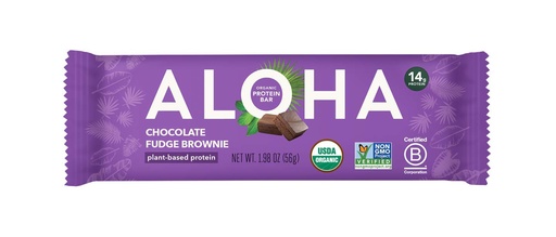 [BRSWKGL6BQPR63IV] Aloha Organic Plant Based Protein Bars, 1.98 Oz
