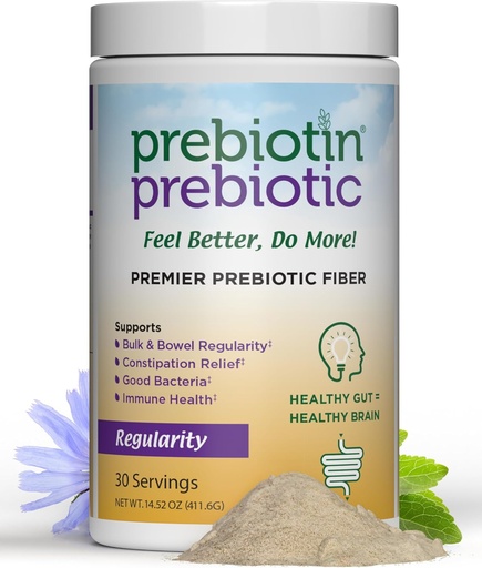[BRSWIYAYPN6BWA3M] Prebiotin Prebiotic Regularity - 14.52 oz - 30 portioner - Stöder Digestive Health & Bowel Regularity - Balances Gut Microbiome, ökar din egen probiotika och främjar mjuk stool