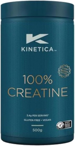 [BRSROATQCAOQKFL5] Kinetica 100% Creatine Monohydrate Powder, 147 Servings, Creapure Creatine. Nutritional Supplements, Vegan & Gluten Free 500g